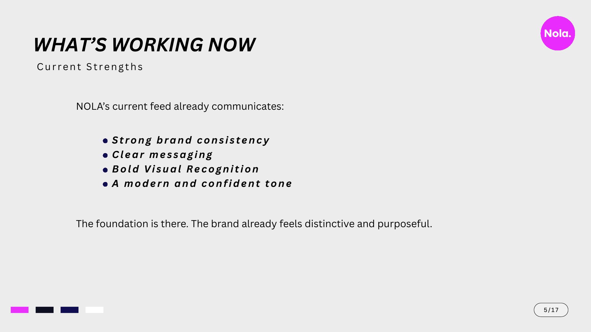 Nola social direction deck, slide 5 of 17