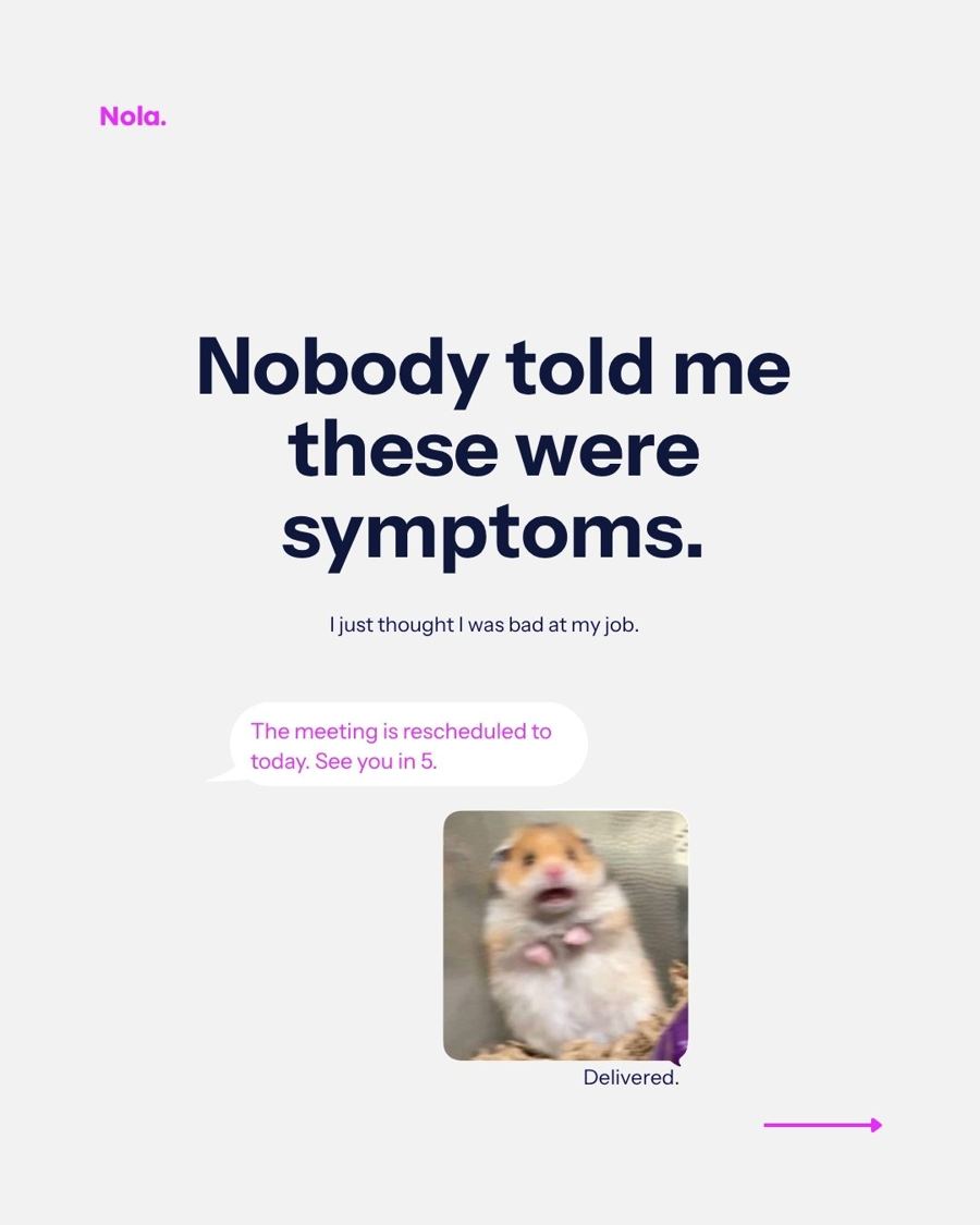Nobody told me these were symptoms, frame 1