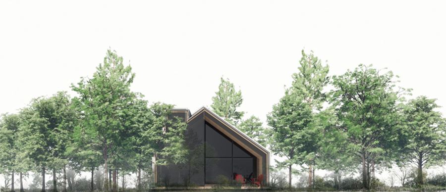 Cabin in the trees — architectural visualisation
